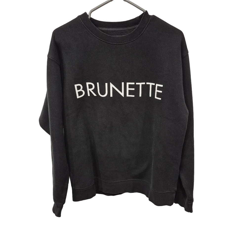 Brunette The Label Black Brunette Crewneck Sweatshirt